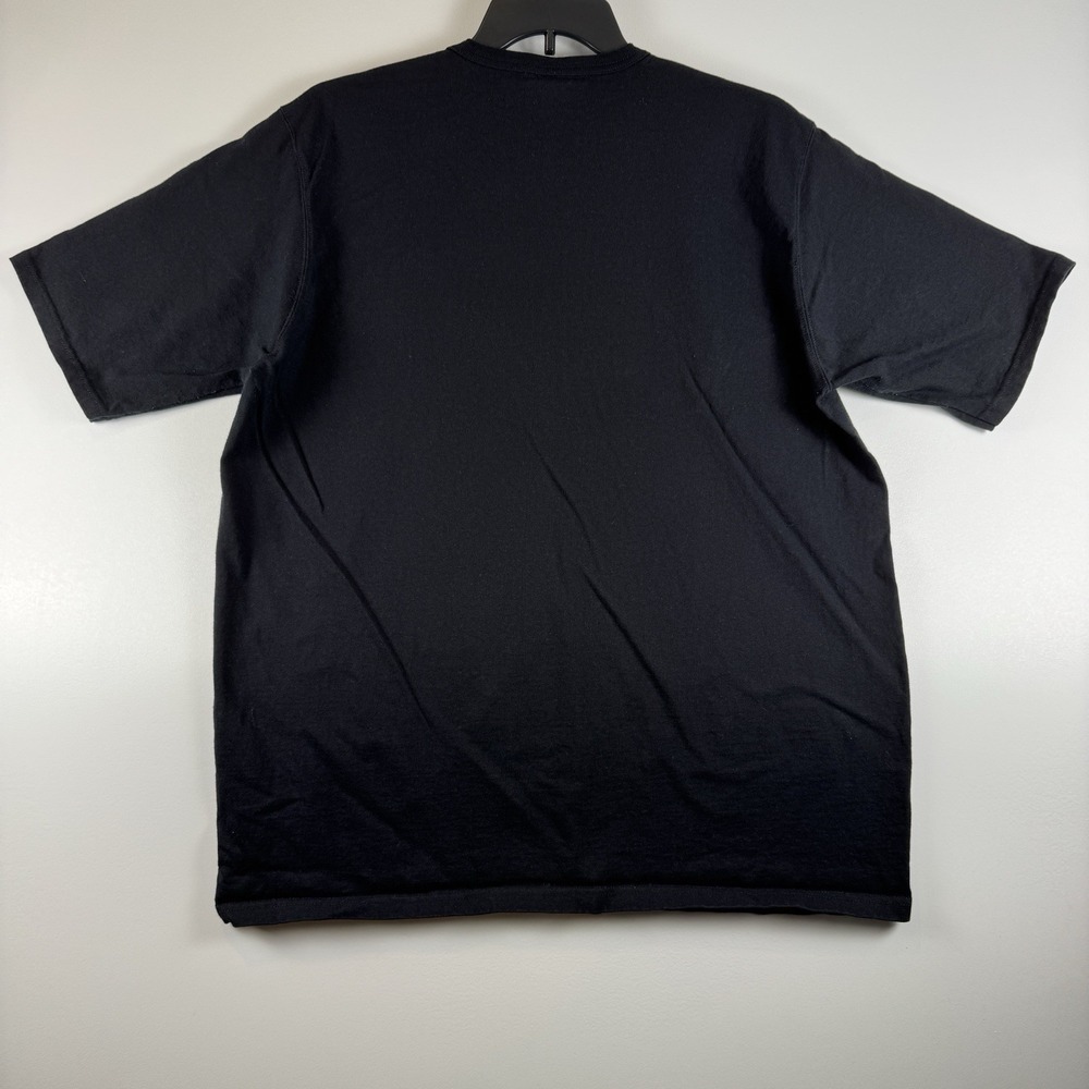 Vintage Champion Heavyweight T-Shirt Mens Spellout Short Sleeve Black Size XXL - Picture 8 of 8